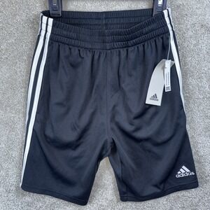 Adidas Shorts Youth Boys MED 3 Stripe Running Climacool Basketball Elastic Waist